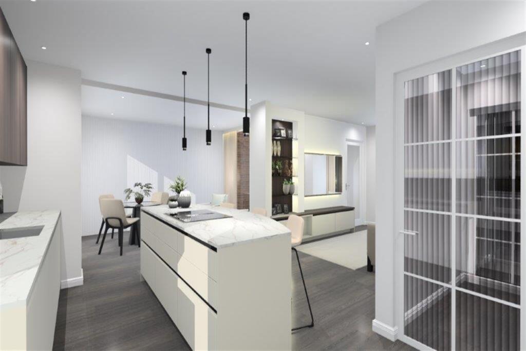 Open plan reception/