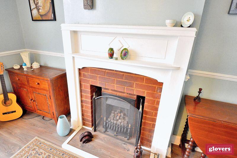FIREPLACE IN DINING ROOM