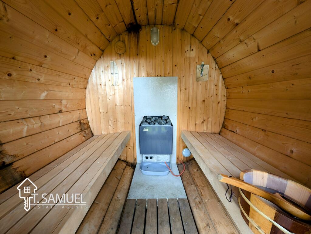 Sauna inside