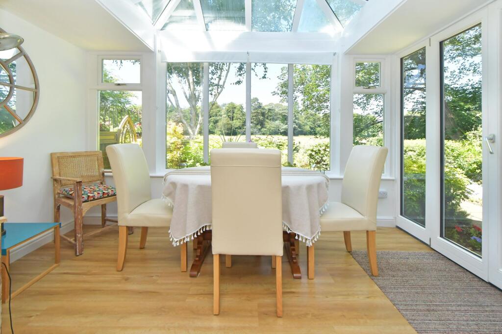 Beautiful conservatory with views