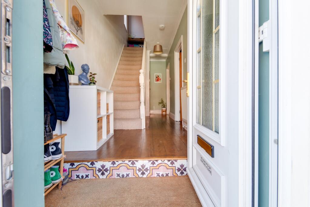 entrance hall with wooden floor