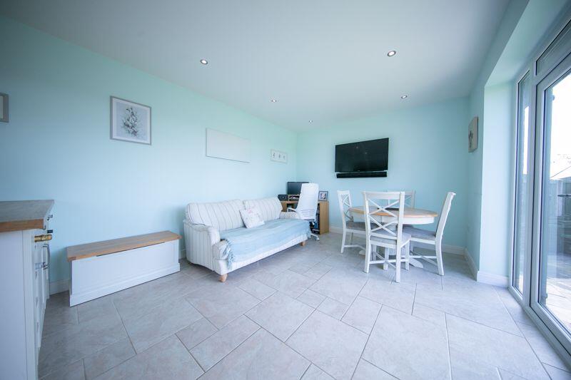 Open plan living and dining space