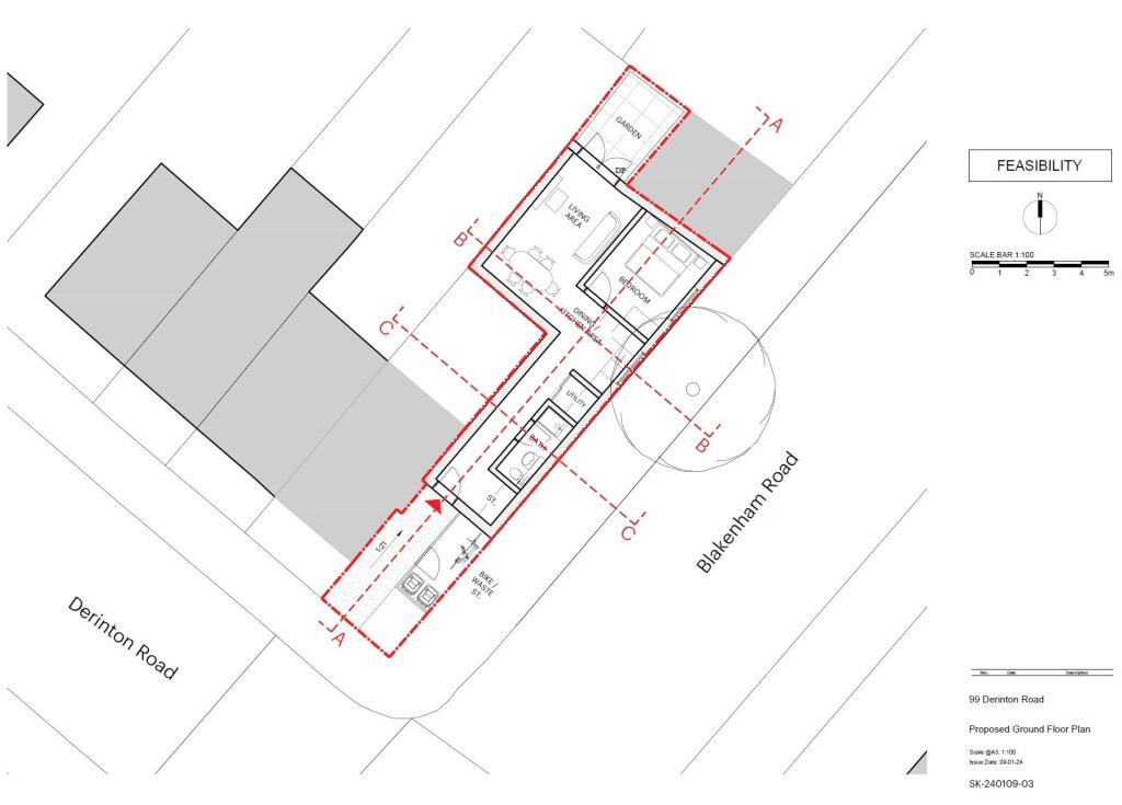 Land adjoining 99 Derinton Road, Tooting, London SW17 8JA