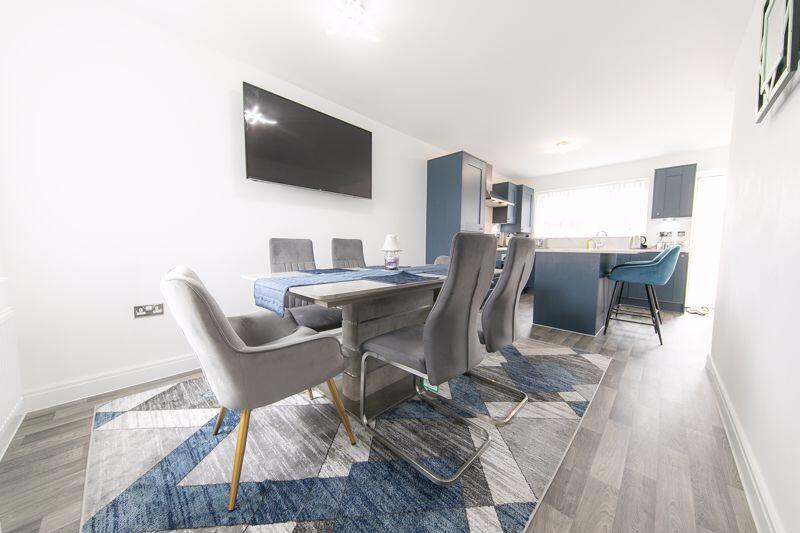 Dining area and kitchen