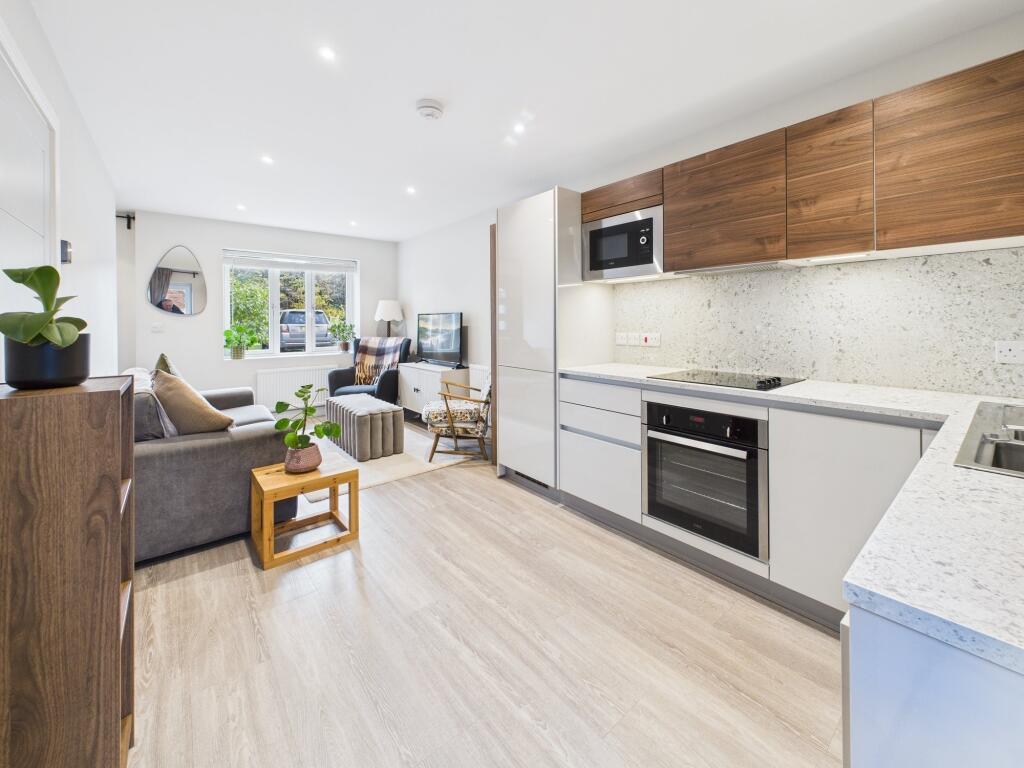open plan lounge &amp; kitchen