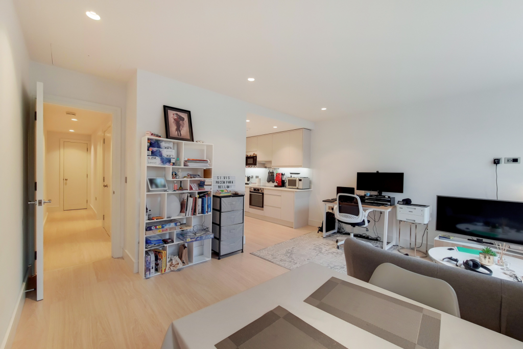 Open plan reception/kitchen one