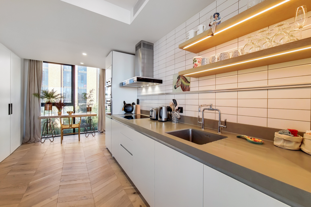Open plan reception/kitchen one