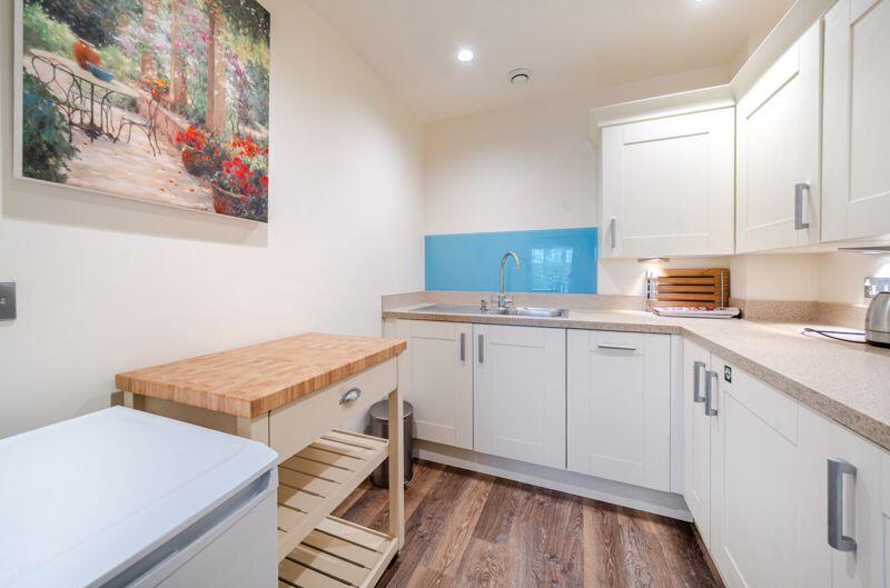 Kitchen with built-in appliances