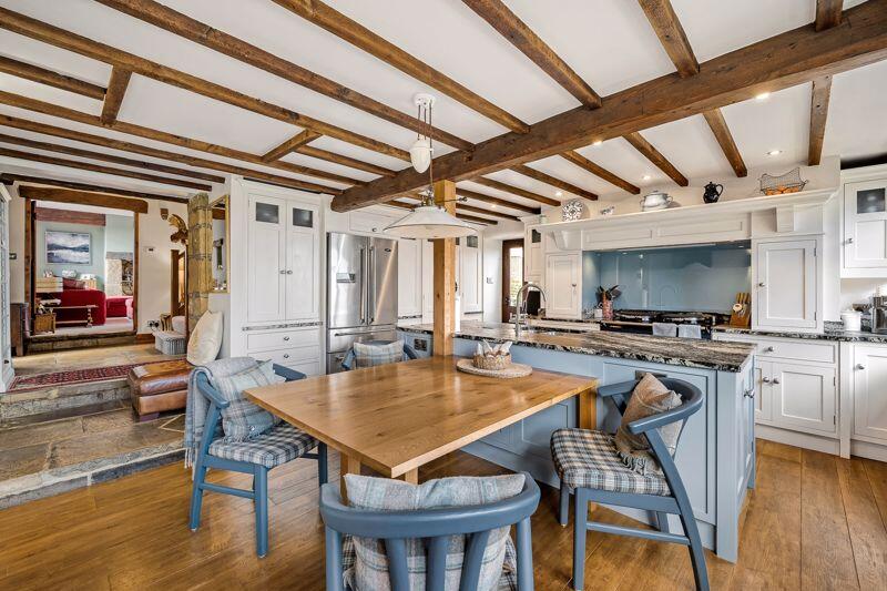 Open plan breakfast kitchen