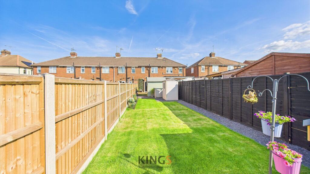 Rear of property
