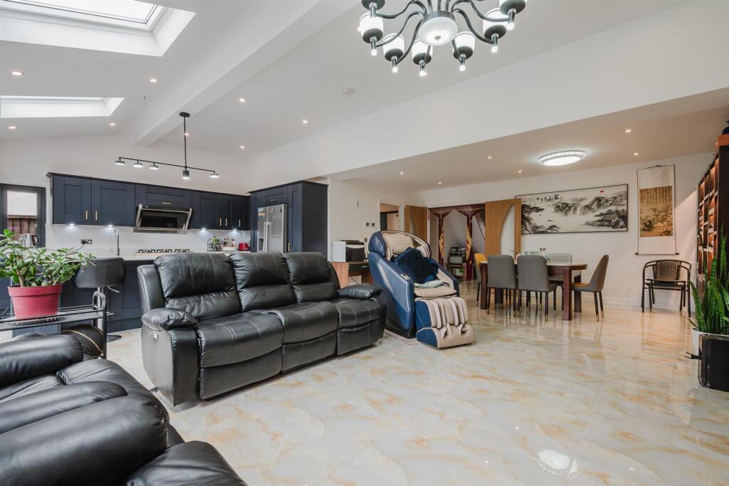 Family Living Room and Dining Kitchen