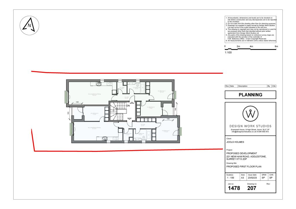 Land on the west side of 221 New Haw Road, Addlestone, Surrey, KT15 2DP