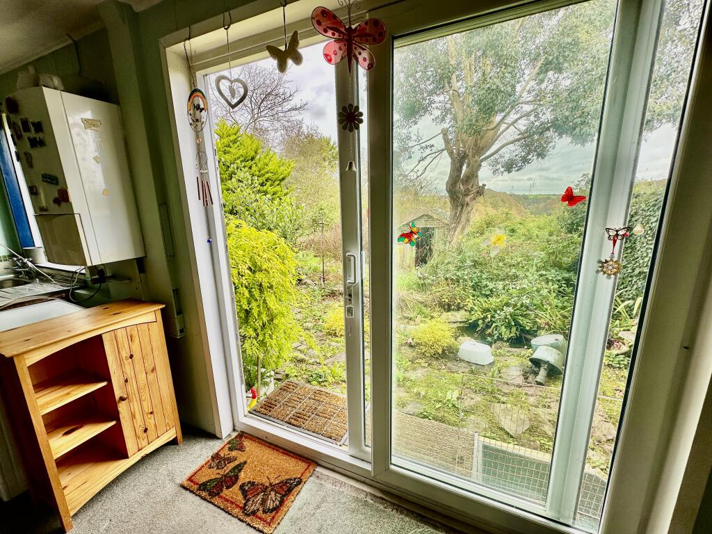 Access to the rear garden from the Kitchen area