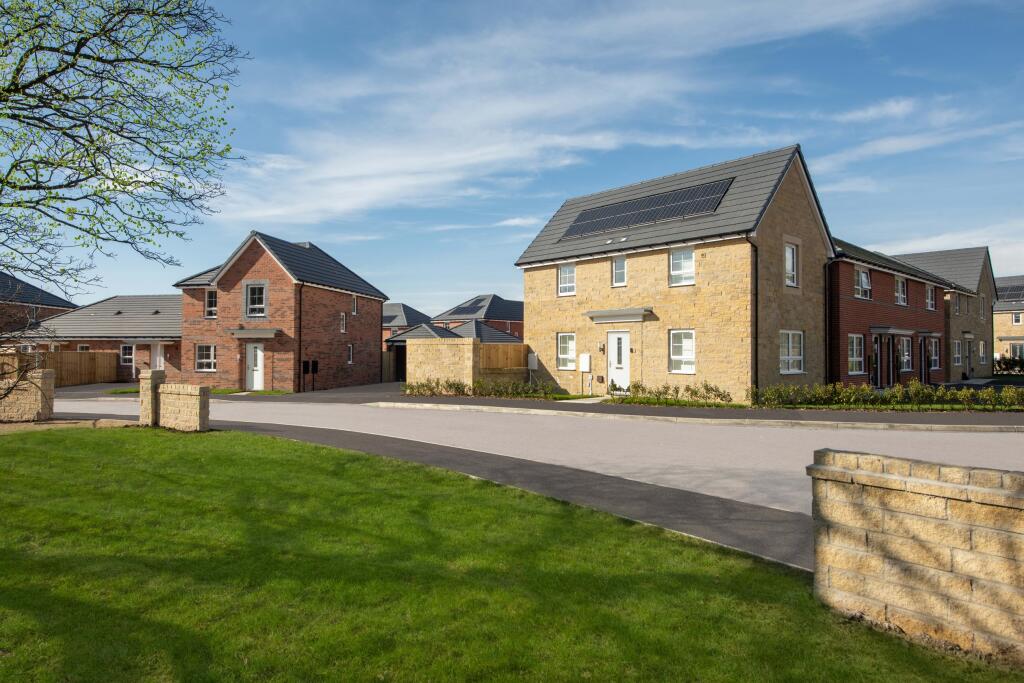 Typical Barratt Homes external street scene