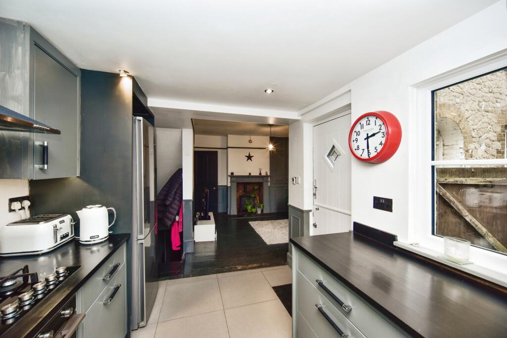 Modern Kitchen With Lounge View