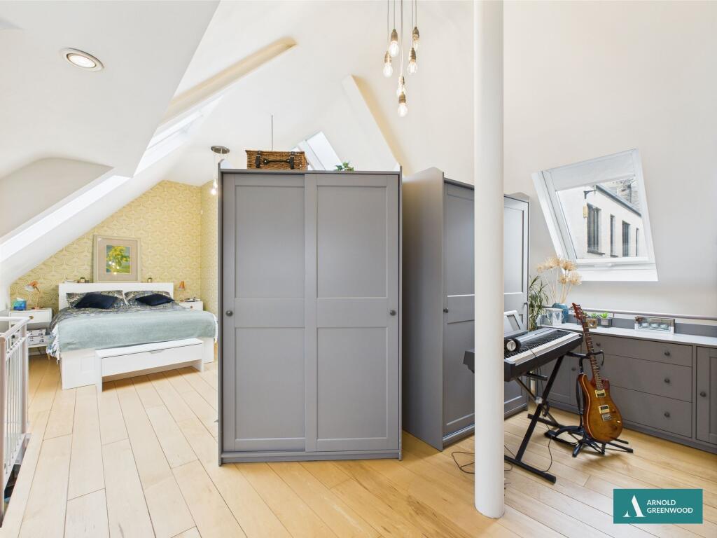 Open plan bedroom/office/dressing room