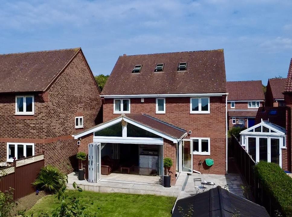 Rear of property