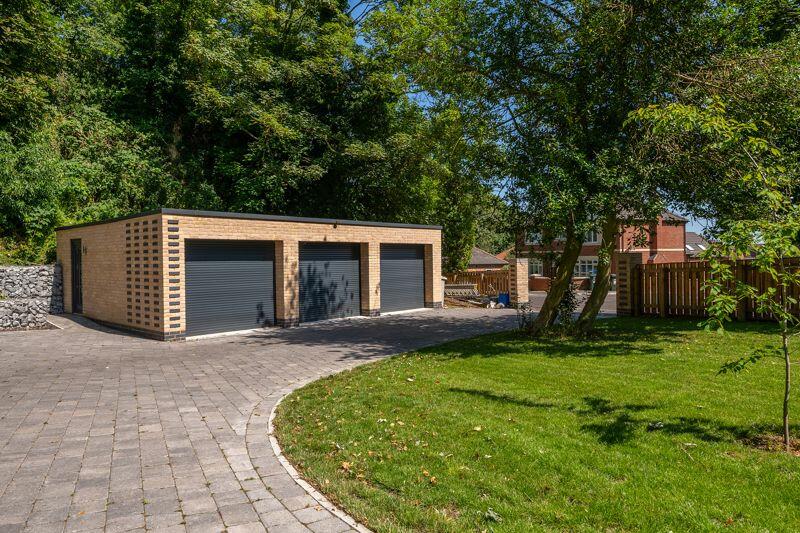 Double garage and gym