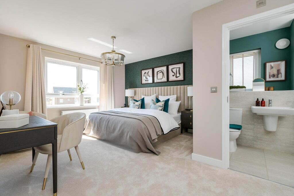 The main bedroom offers space to relax away from the rest of the home