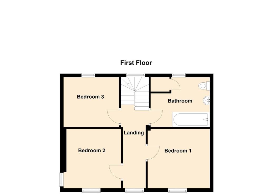First floor - floor plan