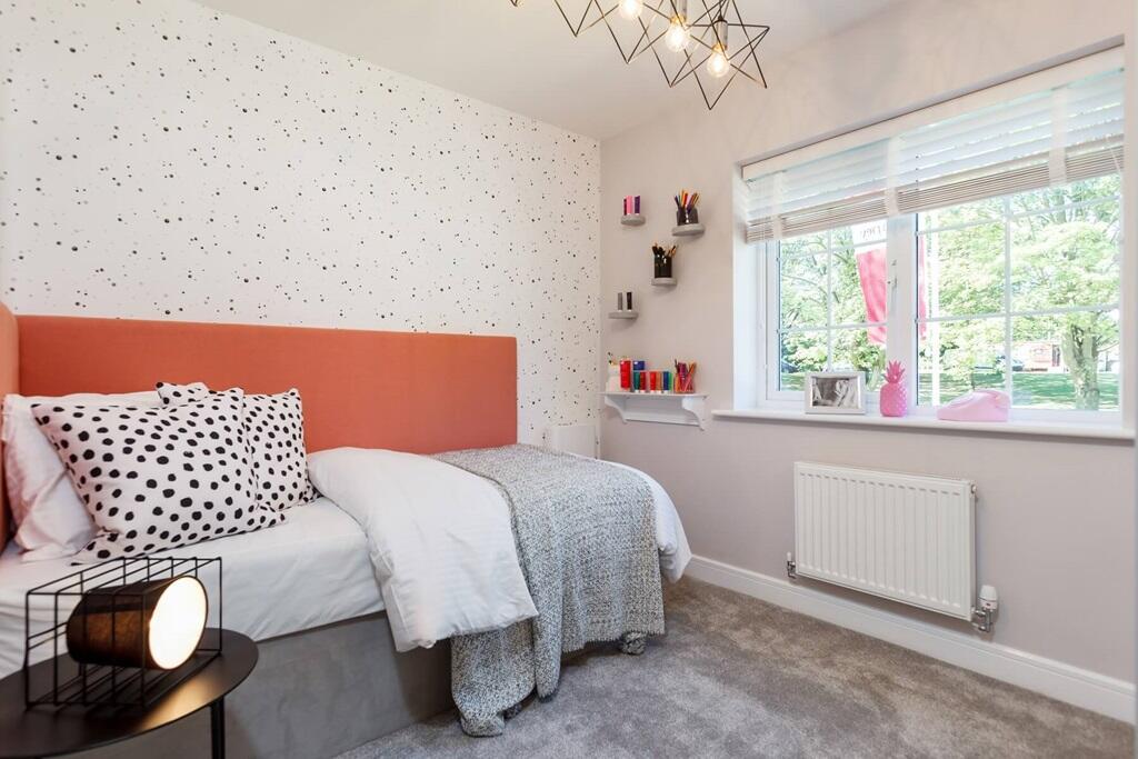 Bedroom 4 is well-suited for a child's room or home office