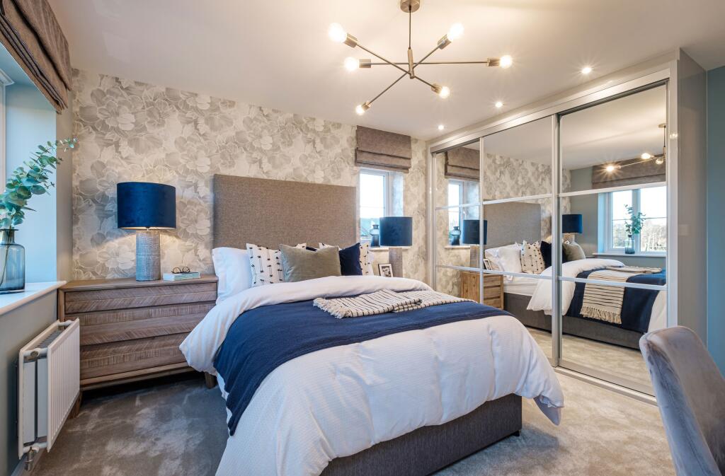 Interior view of bedroom 1 in our 4 bed Radleigh home