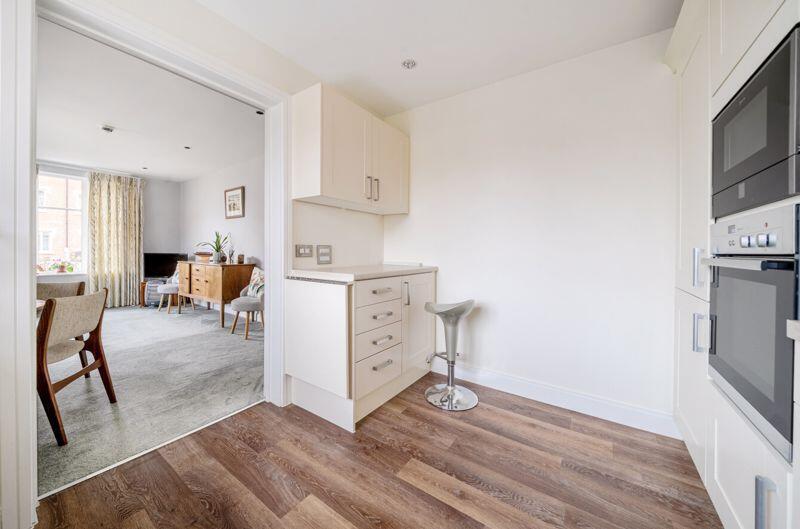 Living/dining room through to kitchen