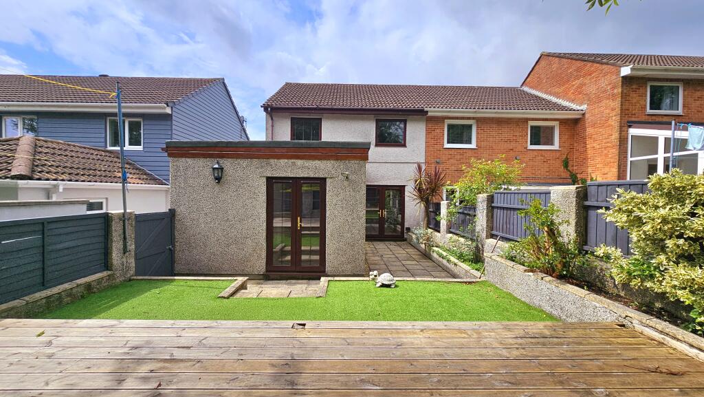 Rear of property