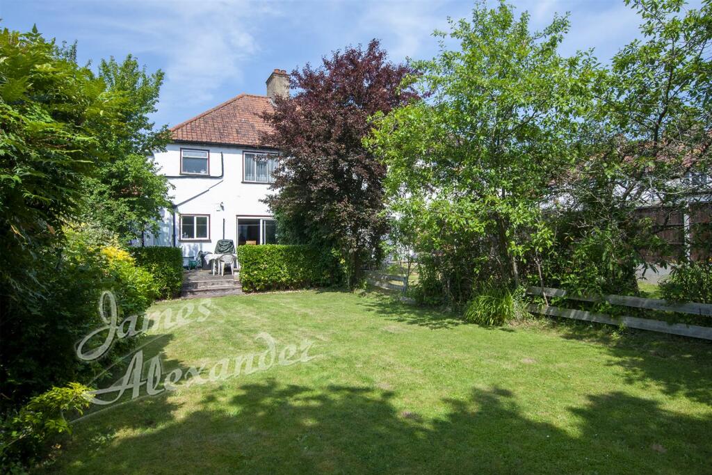 Rear of property