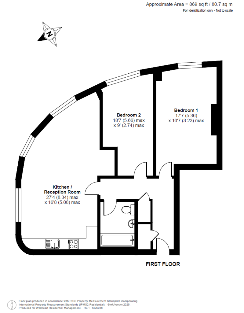 Flat 113 Coles House, 107 -143 Muswell Hill, London, N10 3HS