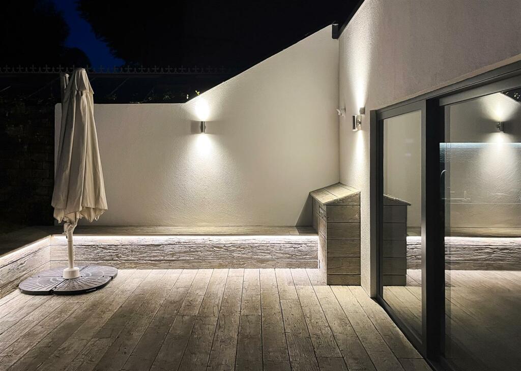 Decked Terrace at Night