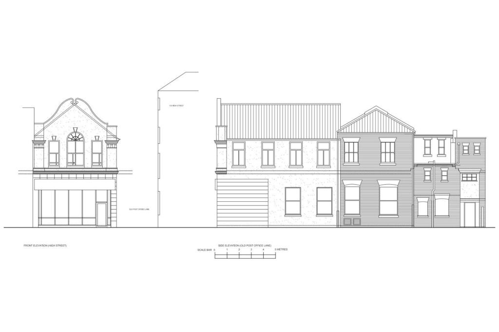 Existing Front and Side Elevations  | 131 High Str