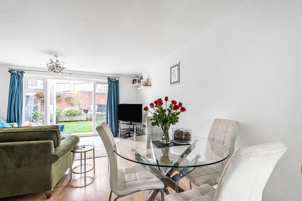 Dining area into living room