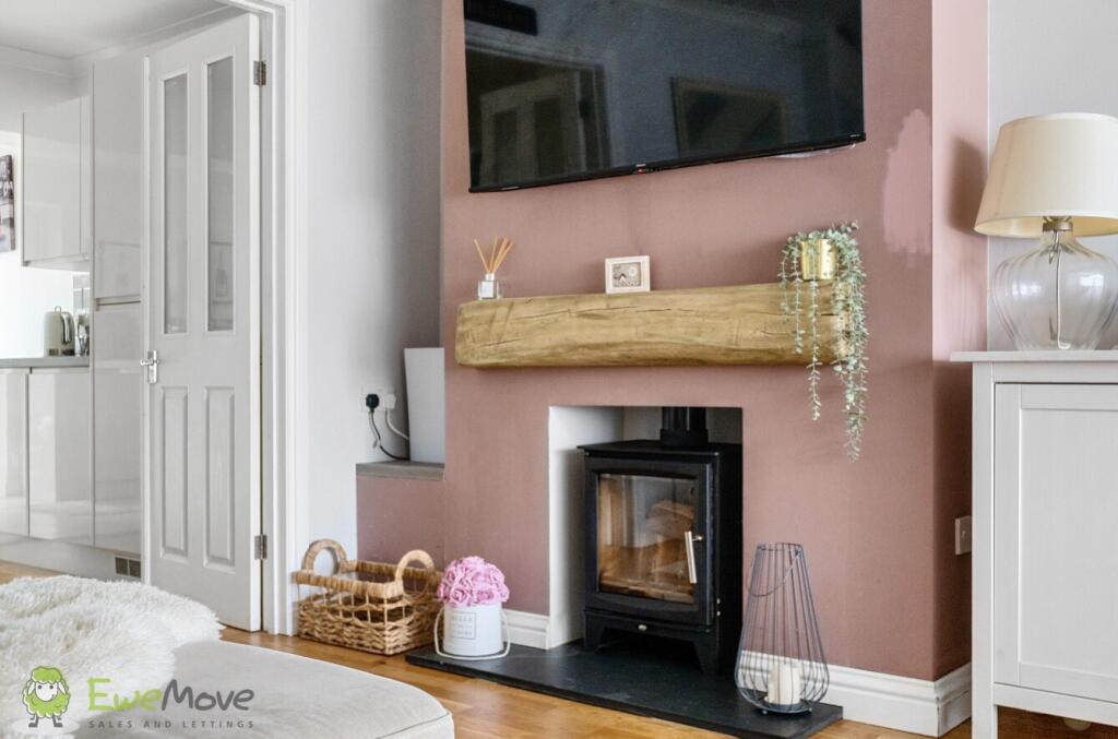 Log Burner Living Dining Room