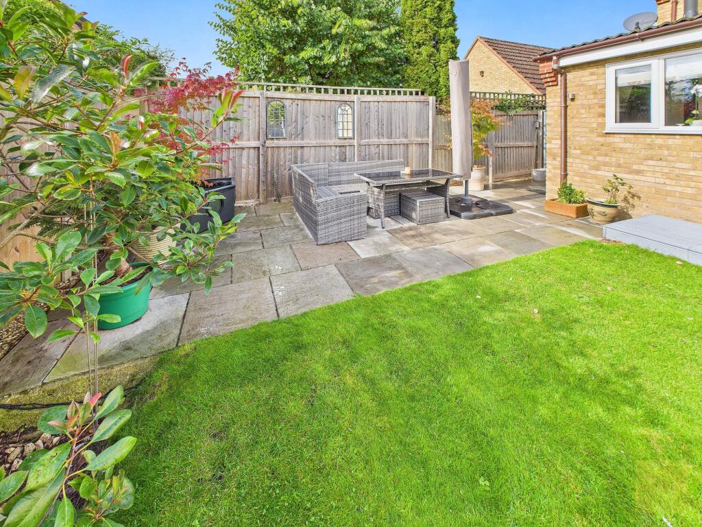 Patio area in the garden