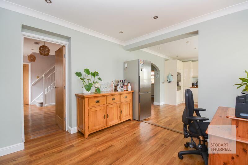Hallway Into Study Kitchen 
