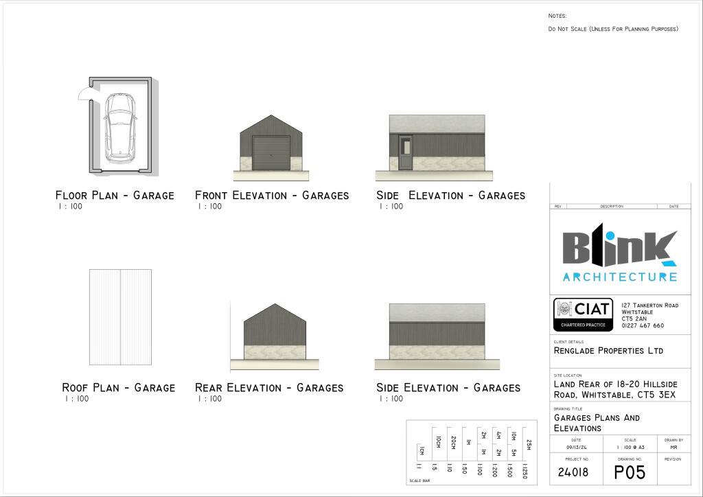 24018 - P05 - Garages - Plans and Elevations - A3_