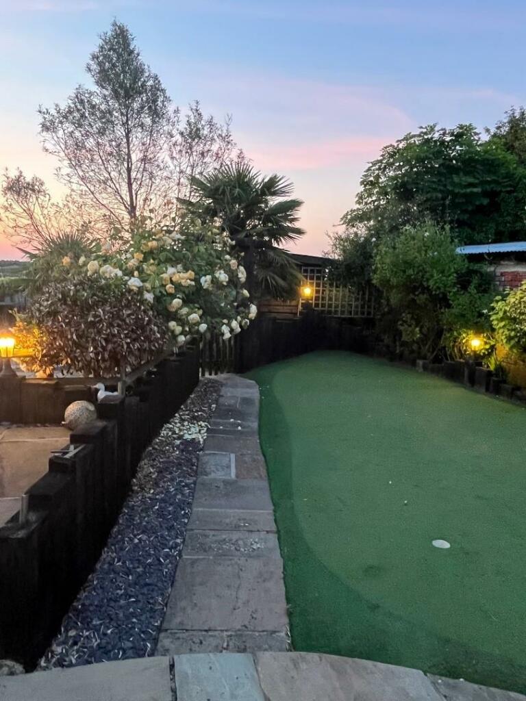 Three hole mini golf course