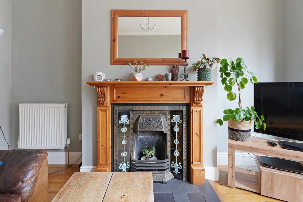 Lounge fireplace