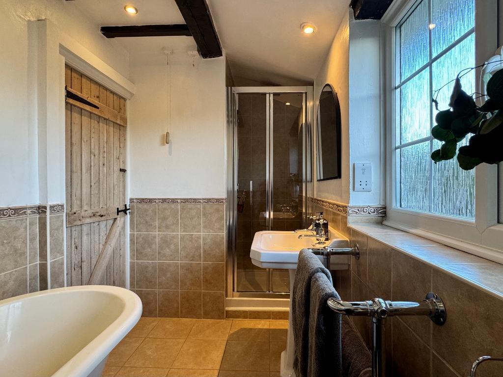Family bathroom and separate shower