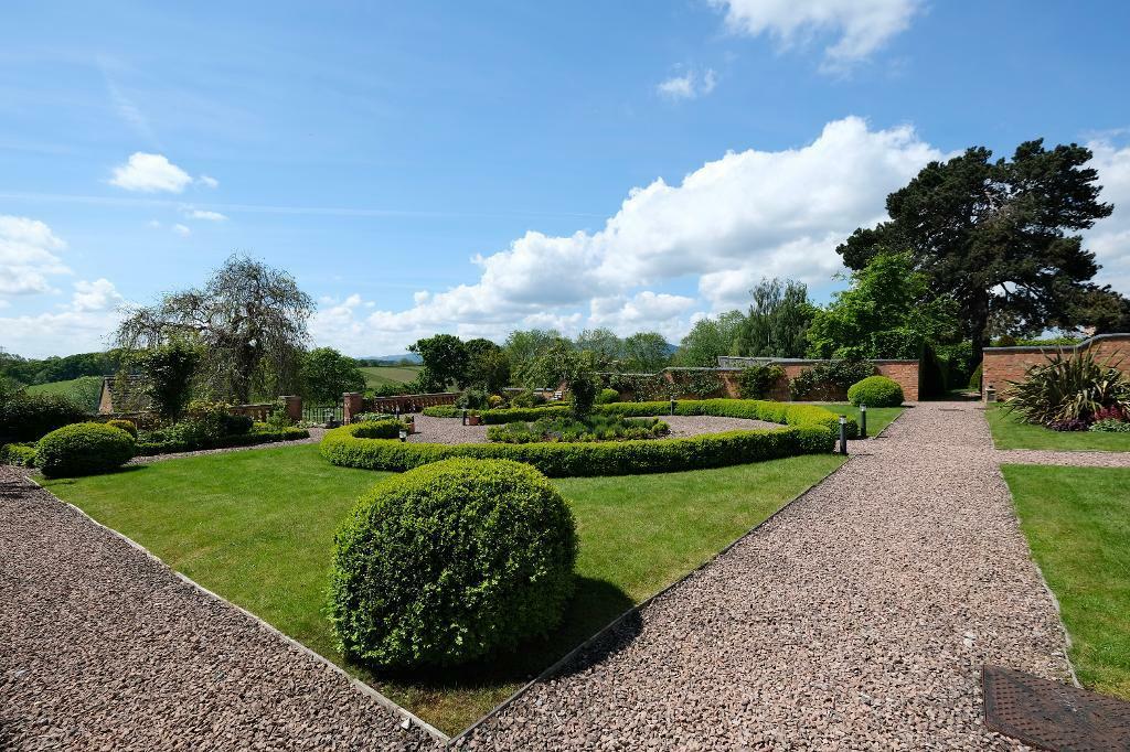 Manicured gardens