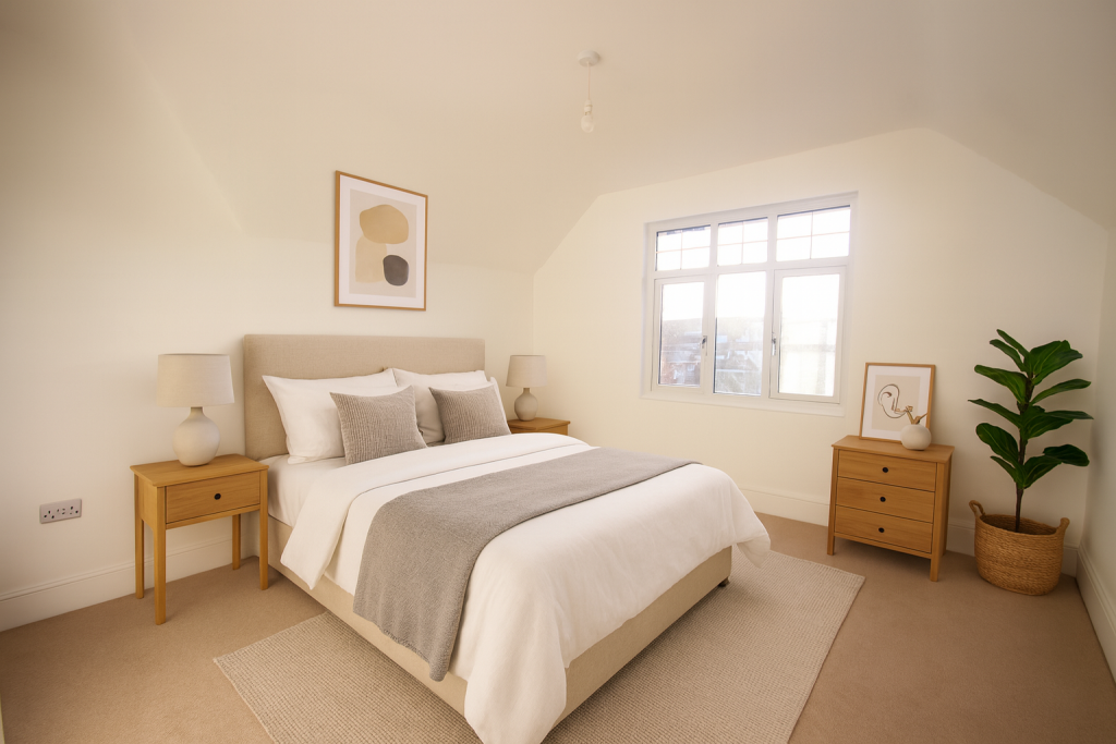 Virtual Staged bedroom 3