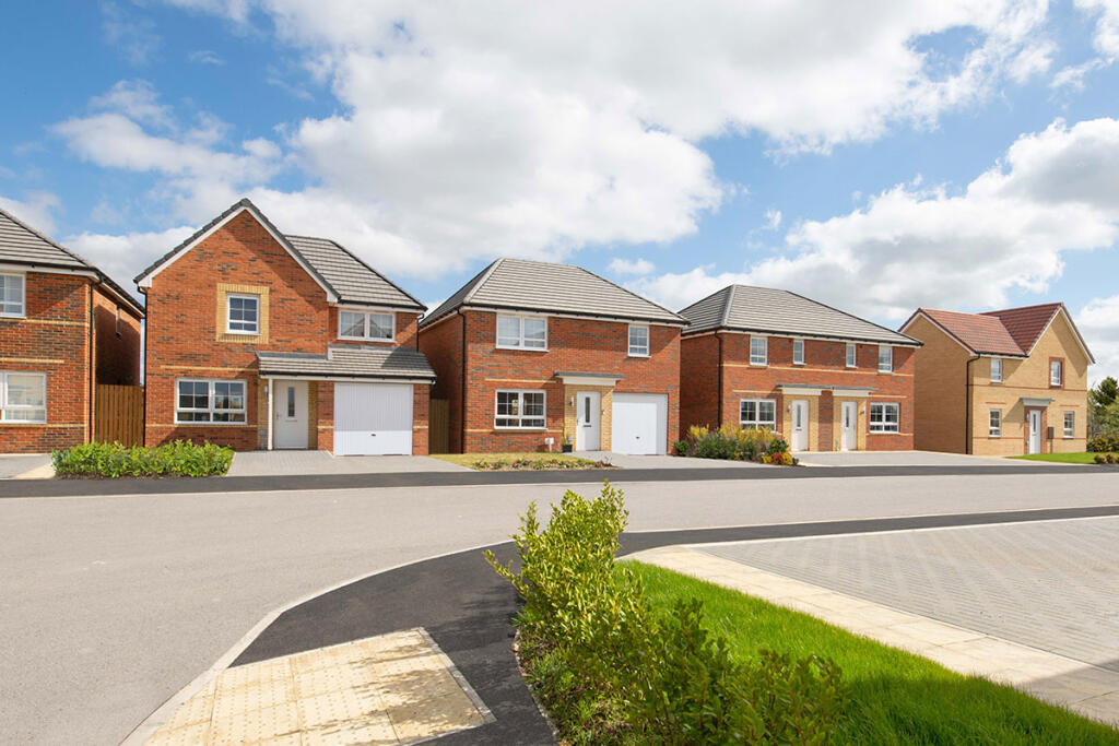 A street scene at Wigmore Park, New Waltham