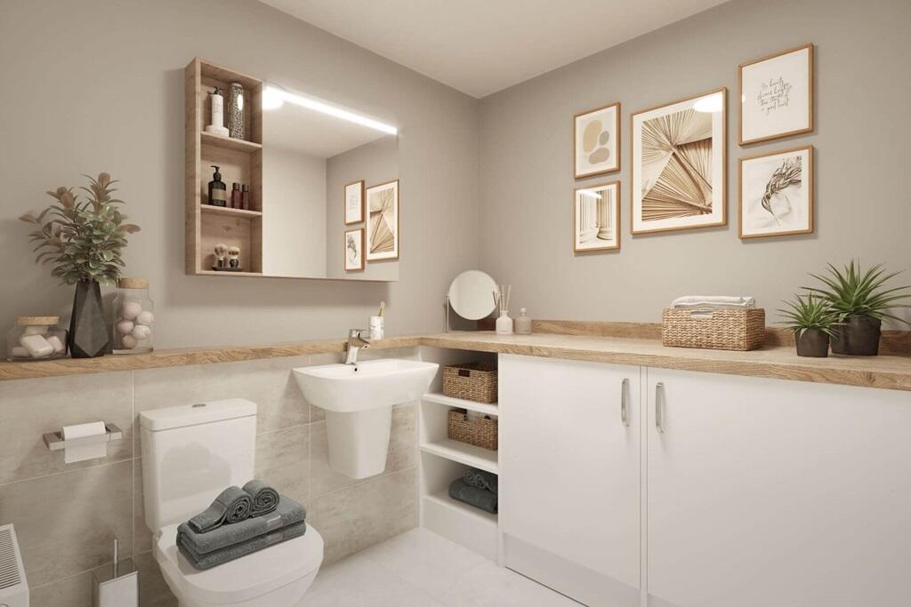 Downstairs toilet with extra storage