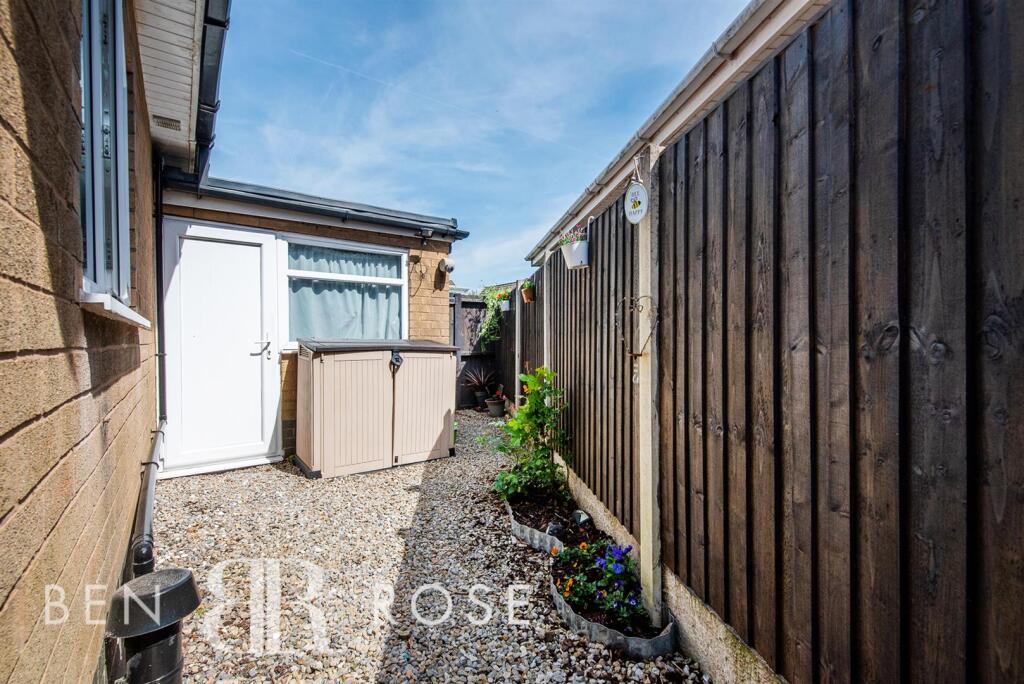 Rear Garage Entrance