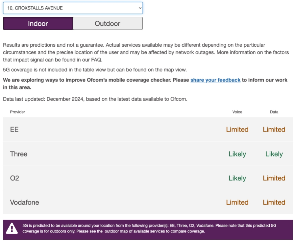 Mobile indoors Croxstalls