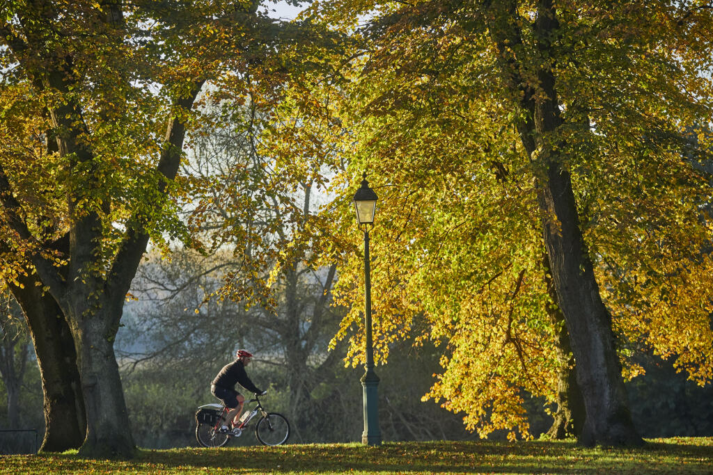 Autumn at Preston town centre Avenham Park