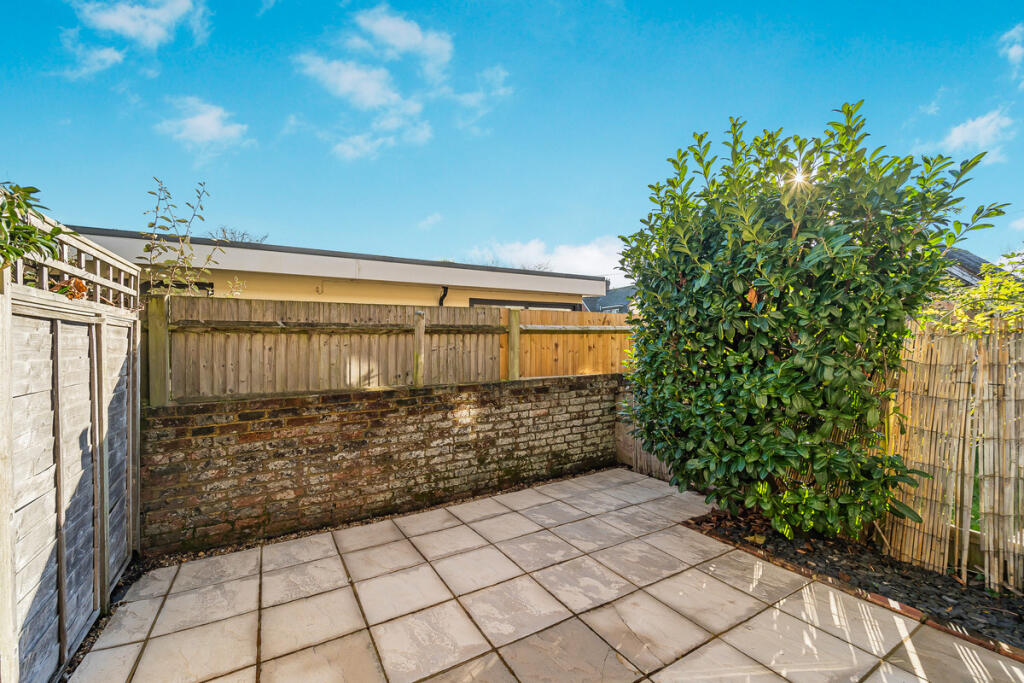 Private rear terrace
