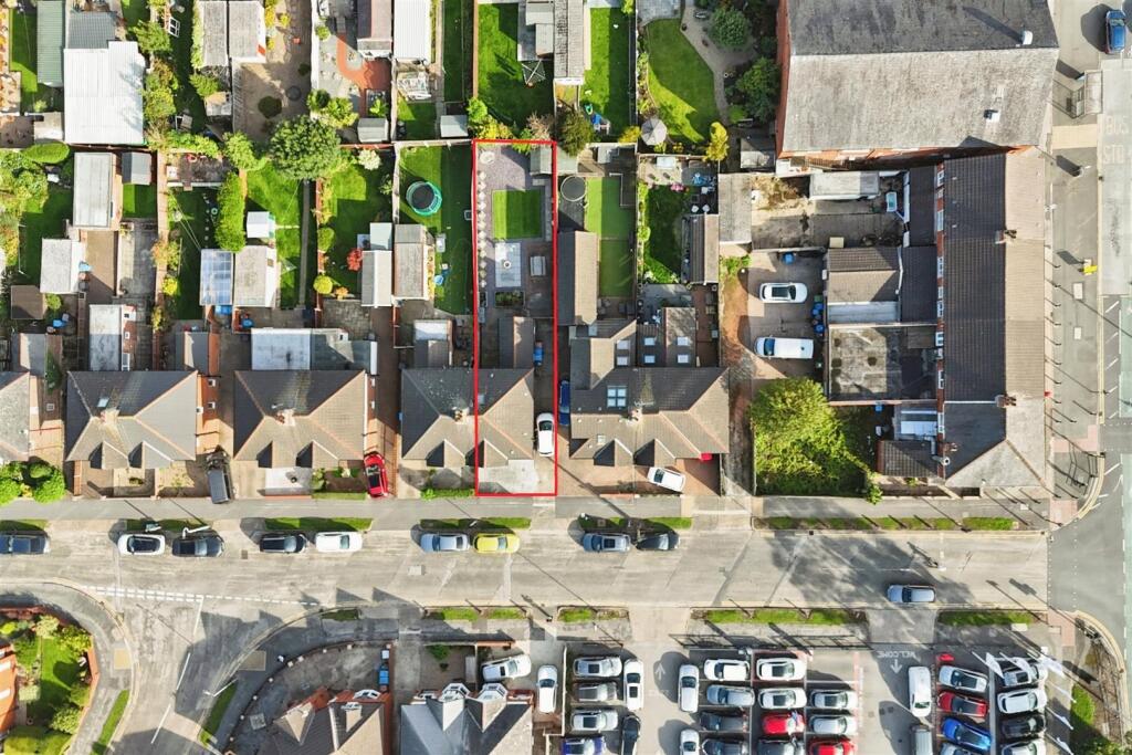 Aerial view of the property