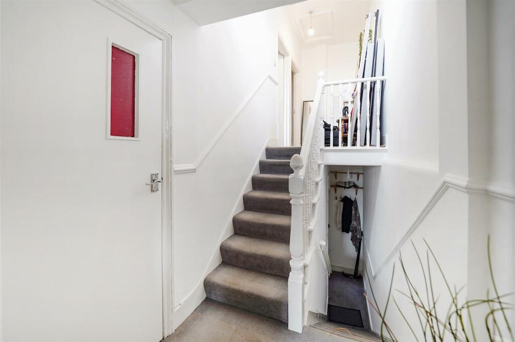 Split level entrance hallway